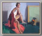 MODEL WITH HEATER   2002   oil/board   14"x17"